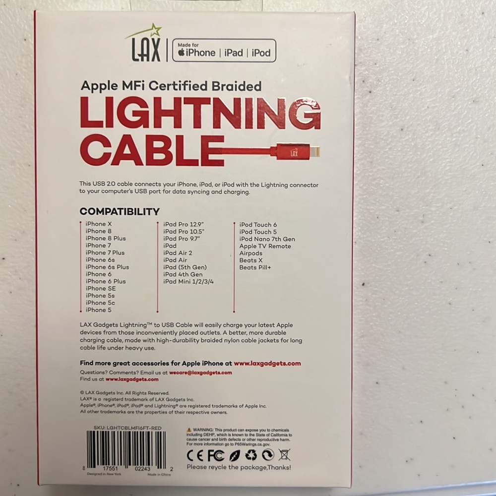 Lightning Cable ( New ) - Picture 2 of 8